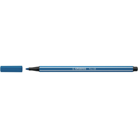 Stabilo -  Pen 68, premium viltstift, ultramarijn blauw, per stuk | 10 stuks