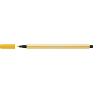 Stabilo -  Viltstift pen 68/44 m geel | 10 stuks