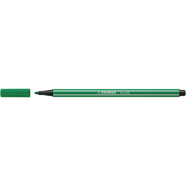 Stabilo - Feutre Stylo 68/36 vert émeraude moyen | 10 pièces