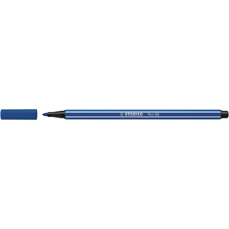 STABILO - Feutre 68/32 moyen bleu foncé