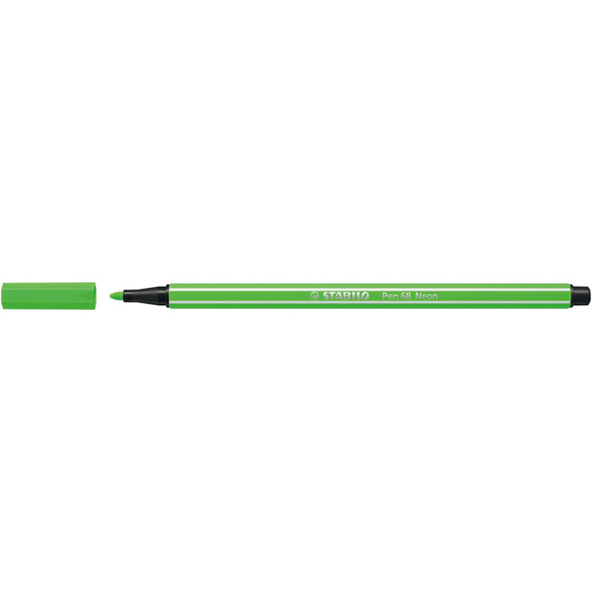Stabilo -  Pen 68, premium viltstift, neon groen, per stuk