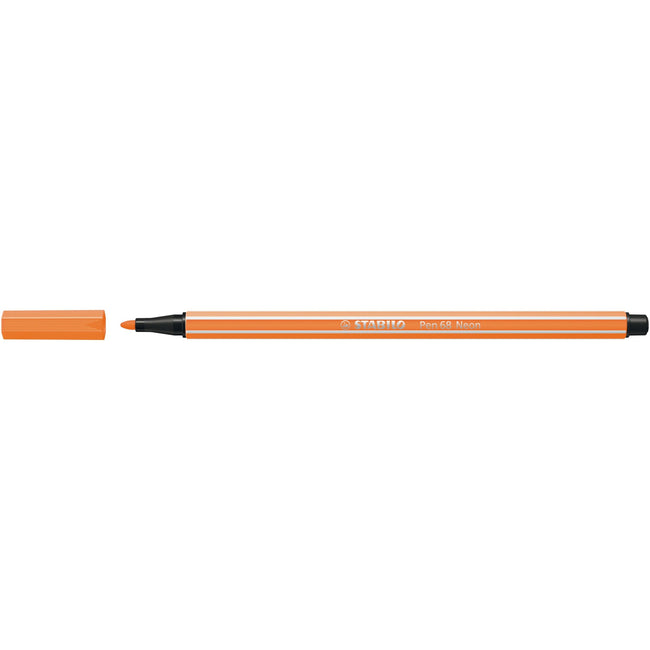 Stabilo - Feutre 68/054 orange fluo moyen | 10 pièces