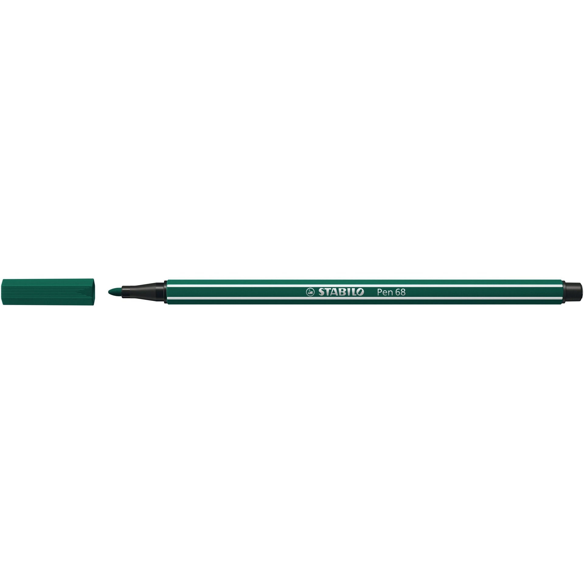 Stabilo -  Pen 68, premium viltstift, truquoise groen, per stuk