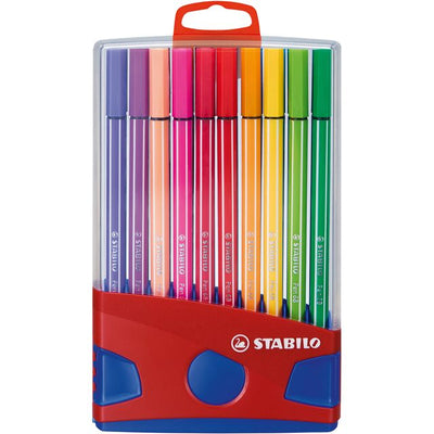 Stabilo - Feutre 68/20 ColorParade en étui rouge/bleu M ass 20 pcs | 10 pièces