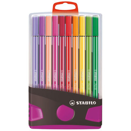 Stabilo - Filzstift 68/20 ColorParade in Anthrazit/Rosa Etui M ass 20 Stück | 10 Stück