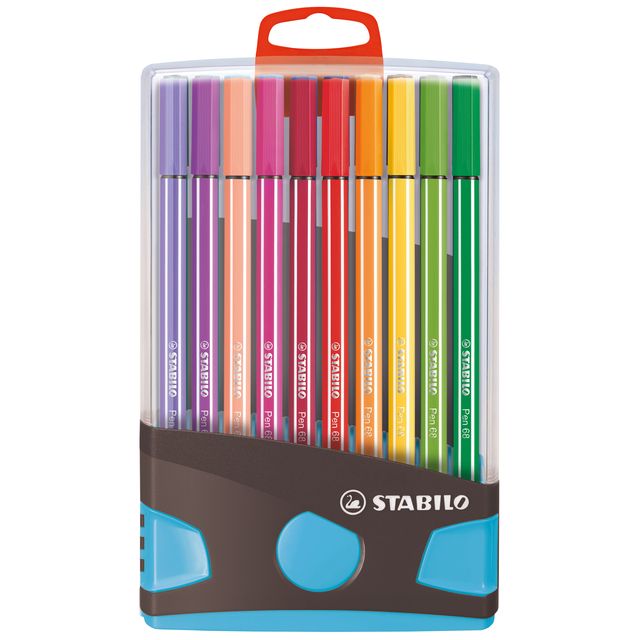 STABILO - Feutre 68/20 ColorParade en étui anthracite/turq M ass 20pcs