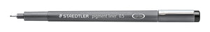 Staedtler - Fineliner Pigment 308 schwarz 0,5mm | 10 Stück