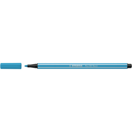 Stabilo -  Pen 68, premium viltstift, neon blauw, per stuk