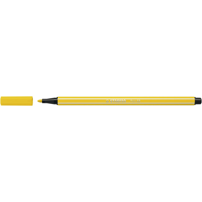 Stabilo - Feutre Pen 68/24 jaune citron moyen | 10 pièces