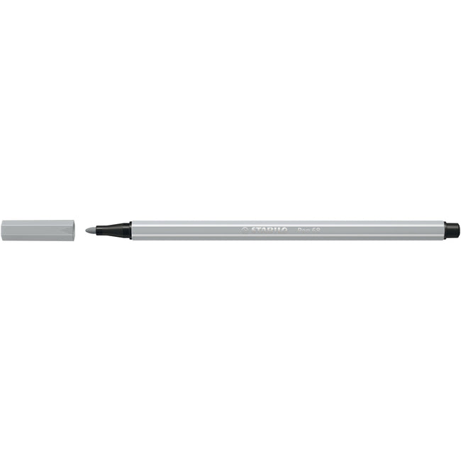 Stabilo - Feutre Stylo 68/94 gris moyen clair | 10 pièces