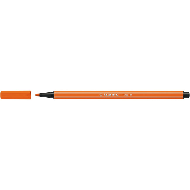 Stabilo - Feutre Stylo 68/30 moyen vermillon | 10 pièces