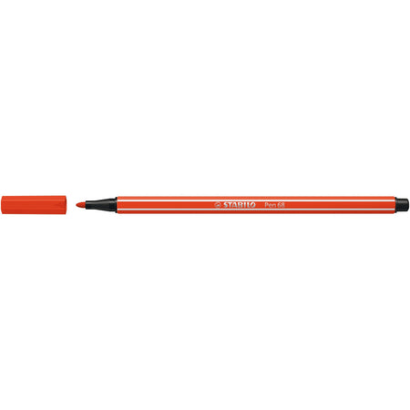 Stabilo -  Viltstift pen 68/40 m lichtrood | 10 stuks