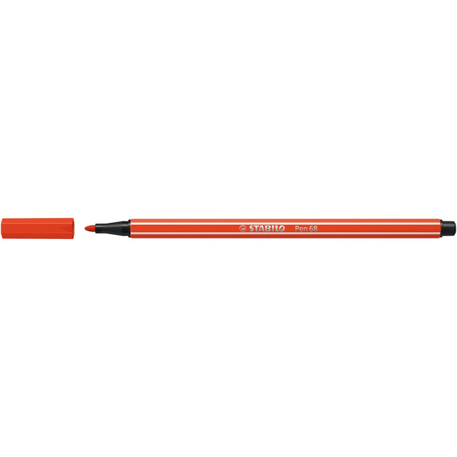 Stabilo - Feutre Stylo 68/40 moyen rouge clair | 10 pièces