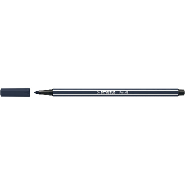 Stabilo - Feutre Pen 68/98 moyen Paynes gris | 10 pièces