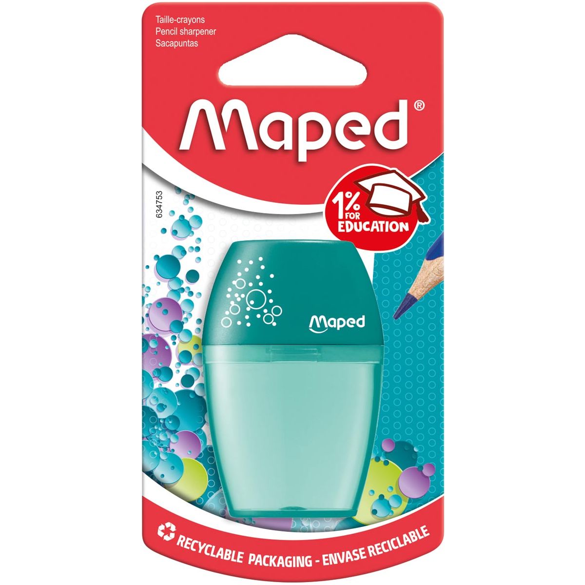 MAPED - Bleistiftmühle Shaker 1 -Gaats, auf Blister