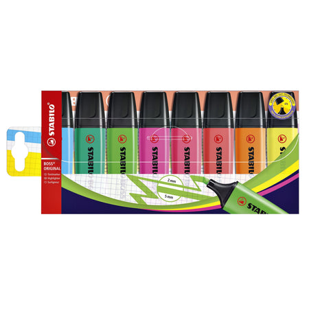 STABILO - Surligneur BOSS Original 70/8 assortiment étui de 8 pièces