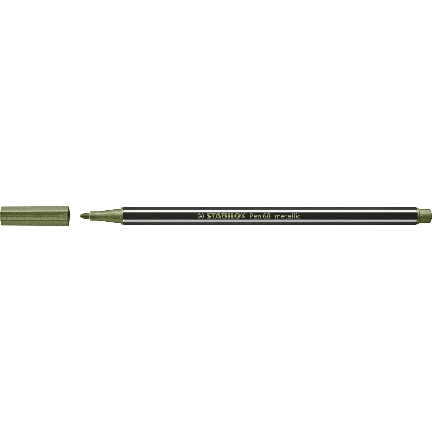 Stabilo -  Viltstift pen 68/843 m metallic lichtgroen