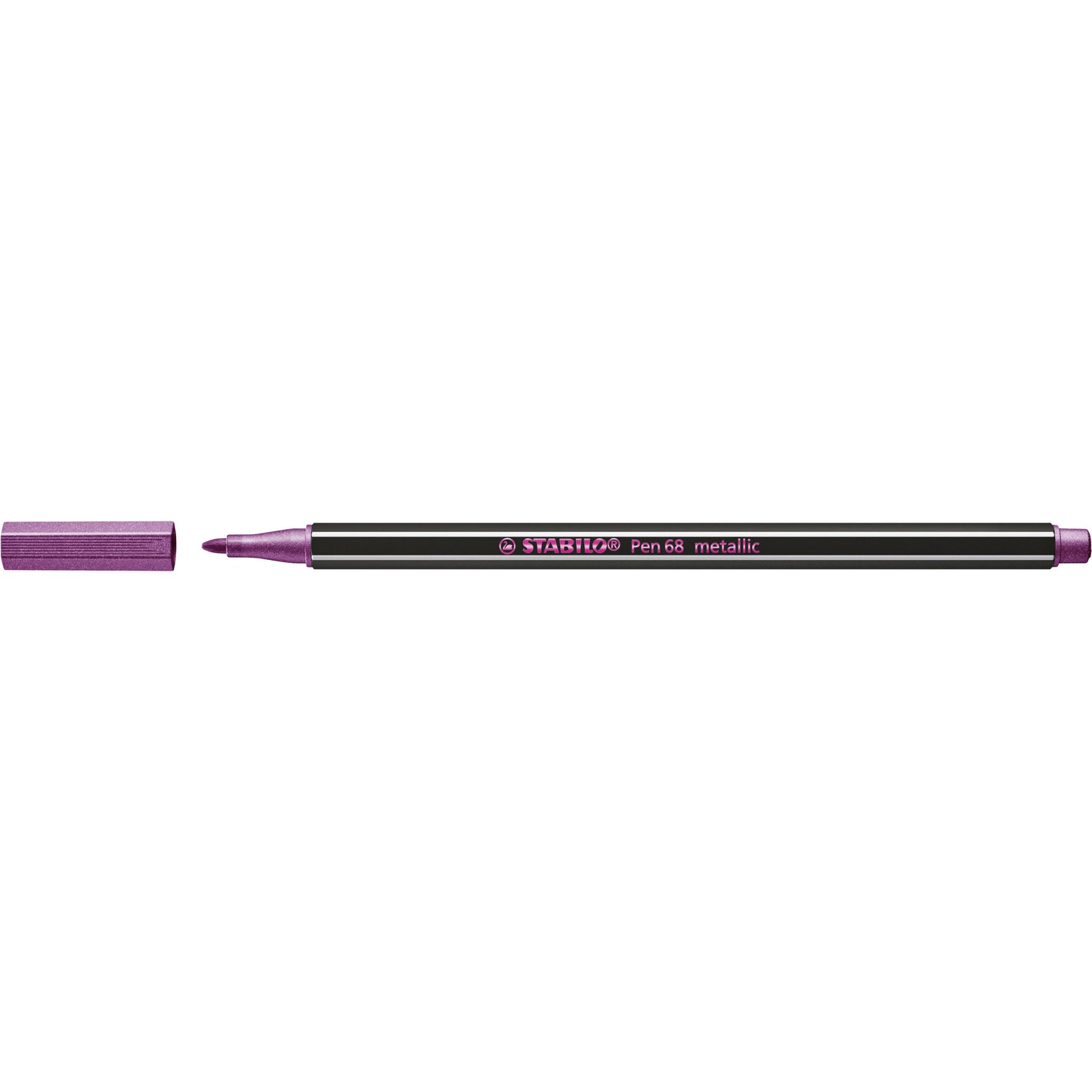 Stabilo - Filzstift 68/856 mittel metallic rosa | 10 Stück