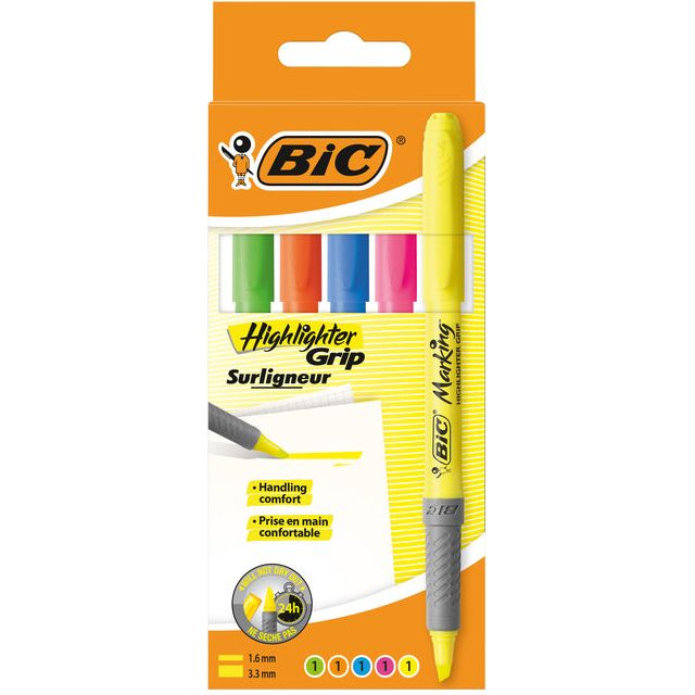 BIC - Markierung Stift BIC Grip Assorti