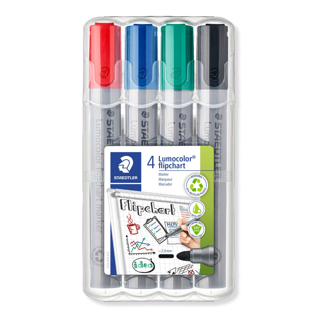 Staedtler - Feutre 356 pour paperboard rond 2mm 4 pièces assor | 5 pièces
