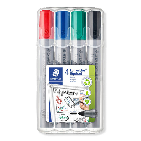 Staedtler - Feutre 356 pour paperboard rond 2mm 4 pièces assor