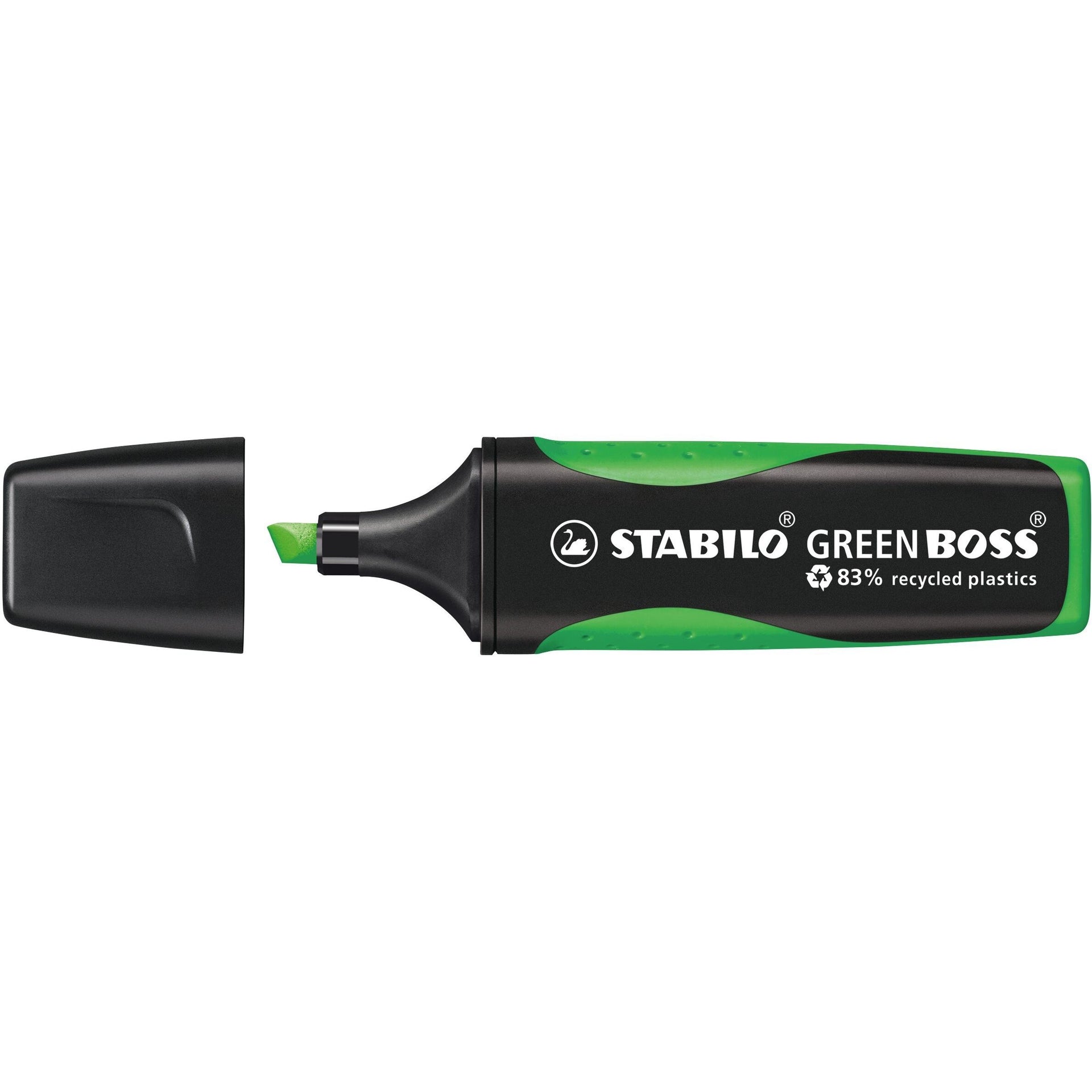 STABILO - Surligneur GREEN BOSS 6070/33 vert | 10 pièces