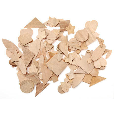 Bouhon - pièce de bois mixte, lot de 100 pièces
