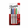 Sharpie - Feutre c'est-à-dire rond fin assorti blister de 4 pièces