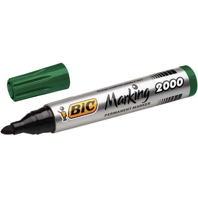 BIC Ecolutions - Filzstift 2000 Ecolutions rund groß grün | 12 Stück
