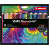 STABILO - Crayons de couleur 1636 aquacolor Arty trousse assortie de 36 pièces