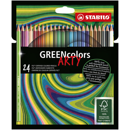 Stabilo -  Kleurpotlood 6019 greencolors arty 24st | 6 stuks
