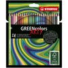 STABILO - Crayons de couleur 6019 GREENcolors Arty trousse assortie de 24 pièces