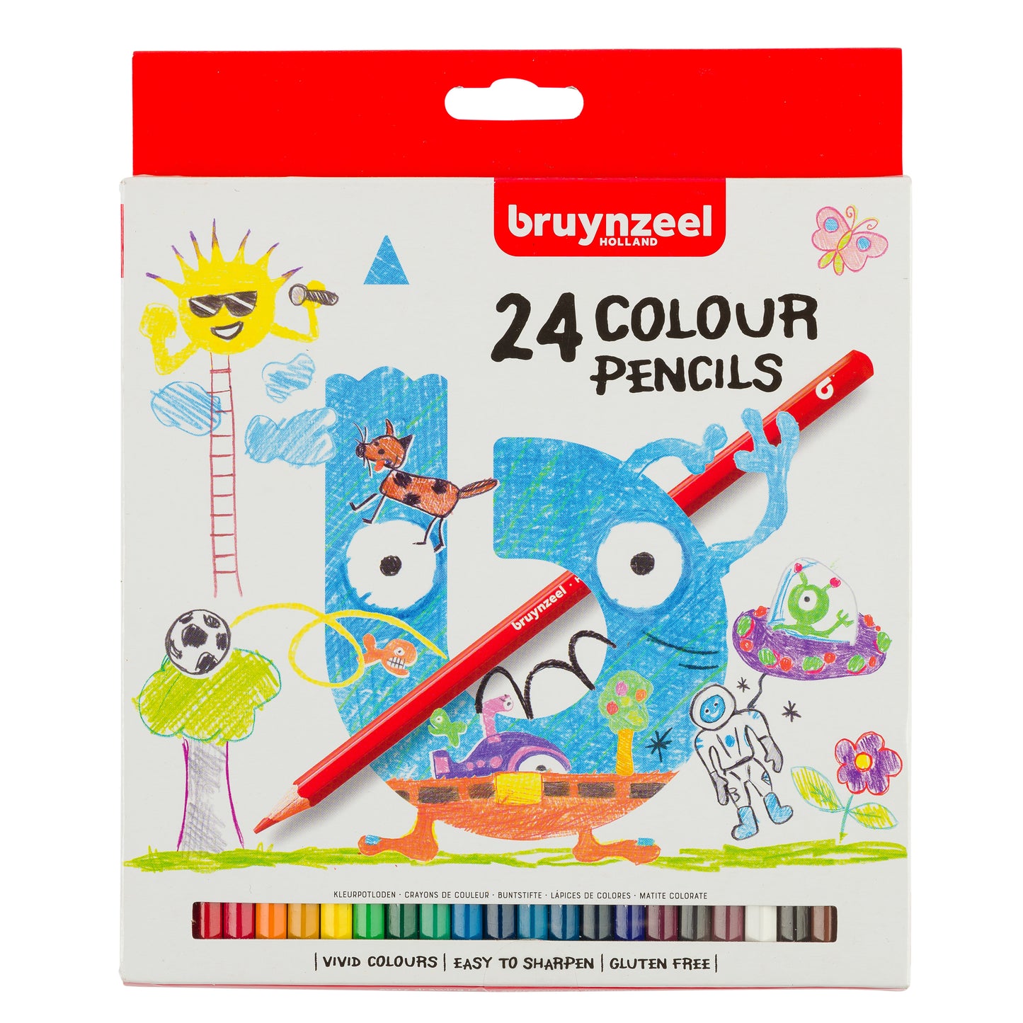 Bruynzeel -  Kleurpotlood Kids set à 24 kleuren | 6 stuks