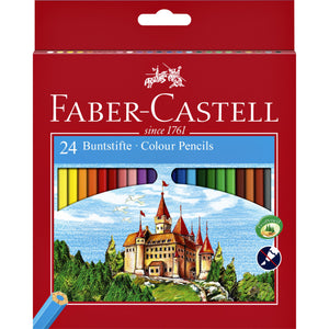 Faber Castell - Crayons de couleur Faber-Castell assortiment de 24 pièces