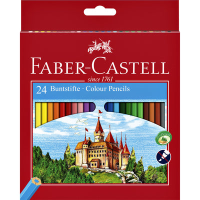 Faber Castell - Crayons de couleur Faber-Castell assortiment de 24 pièces