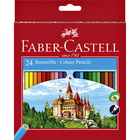 Faber Castell - Crayons de couleur Faber-Castell assortiment de 24 pièces