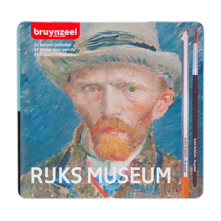 Bruynzeel - Crayons de couleur aquarelle Van Gogh boîte de 24 pièces assorties | 6 pièces