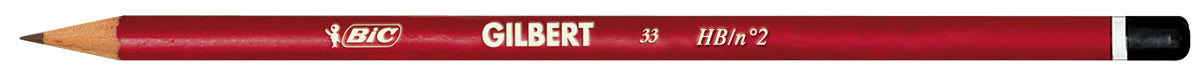 Bic - Crayon Gilbert 33 rond HB | 12 pièces
