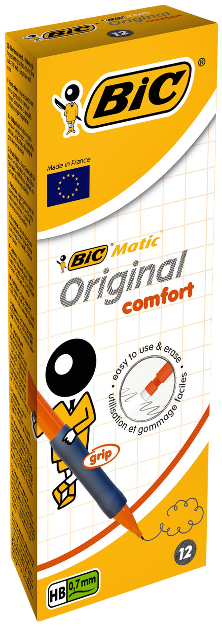 BIC -  Vulpotlood  matic original grip hb 0.7mm | 12 stuks