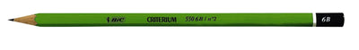 Bic - Crayon 550 hexagonal 6B | 12 pièces