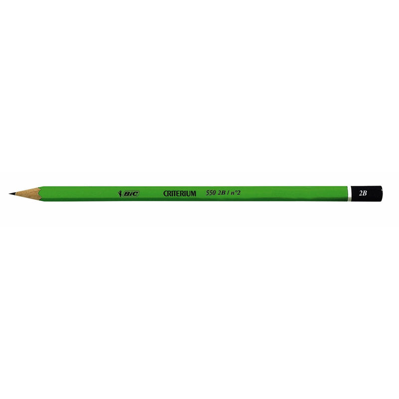 BIC - Crayon 550 hexagonal 2B | 12 pièces