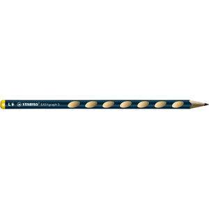 Stabilo -  EASYgraph S, ergonomisch grafietpotlood, linkshandig, petrol gelakt, dunne 2.2 mm kern, per stuk | 6 stuks