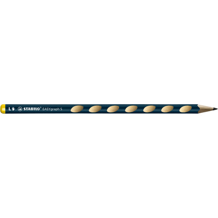Stabilo -  EASYgraph S, ergonomisch grafietpotlood, linkshandig, petrol gelakt, dunne 2.2 mm kern, per stuk | 6 stuks