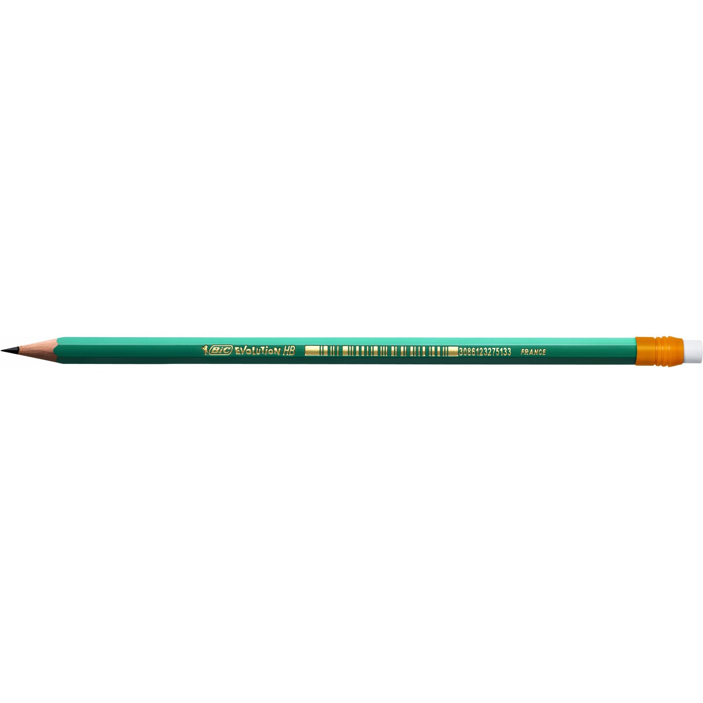 Bic - Crayon Evolution ecolutions 655 hexagonal HB avec pointe gomme
