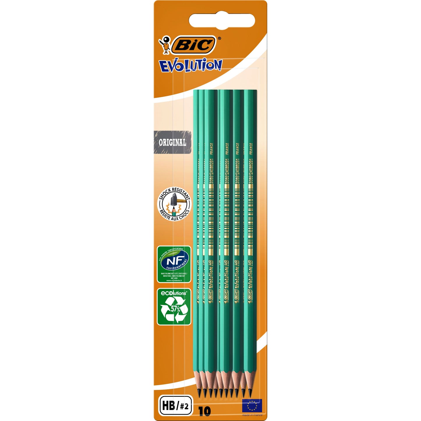 BIC Ecolutions - Crayon bic évolution ecolutions 655 hb | 25 pièces