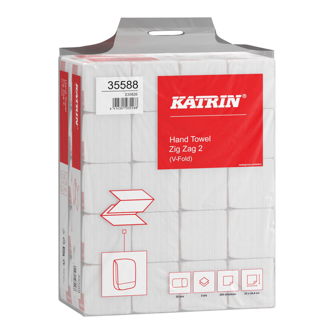 Katrin -  Handdoek  2laags 244x230mm wit