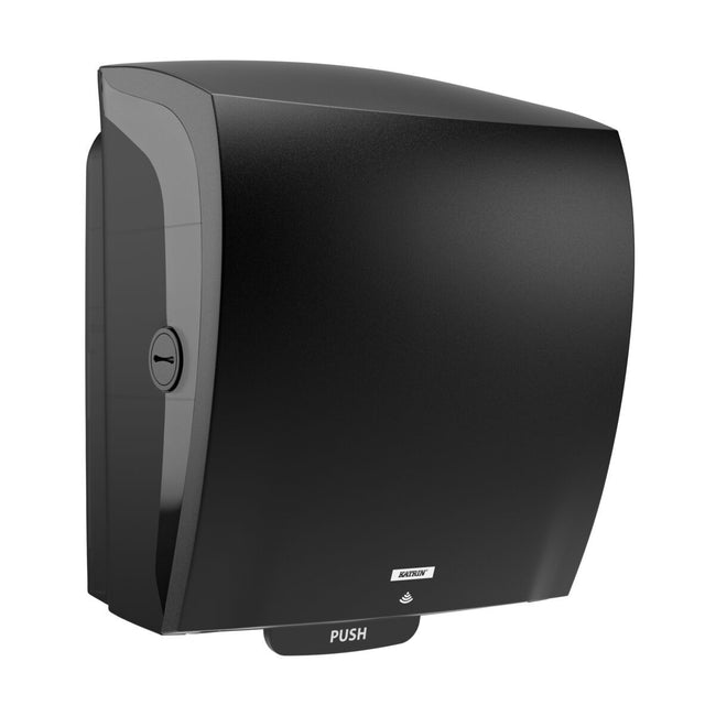 Katrin -  Handdoekroldispenser  systeemrol zwart 84753