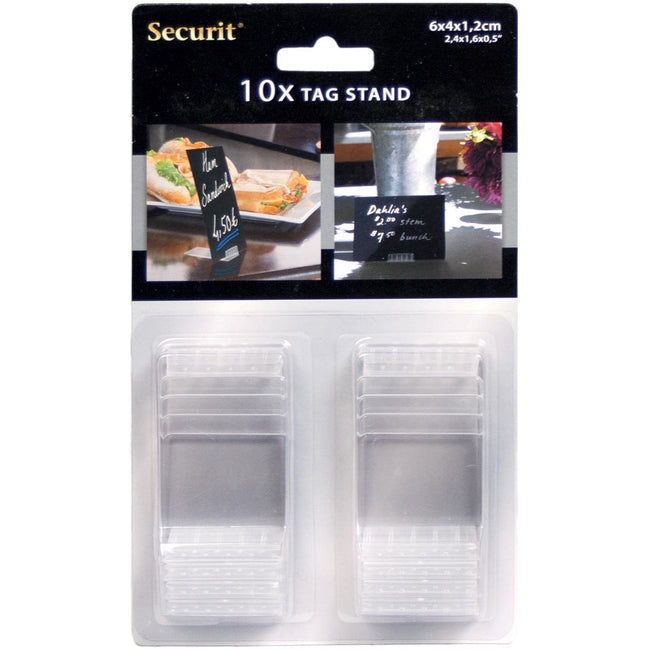 Securit - Etiquette tableau standard acrylique 10 pièces