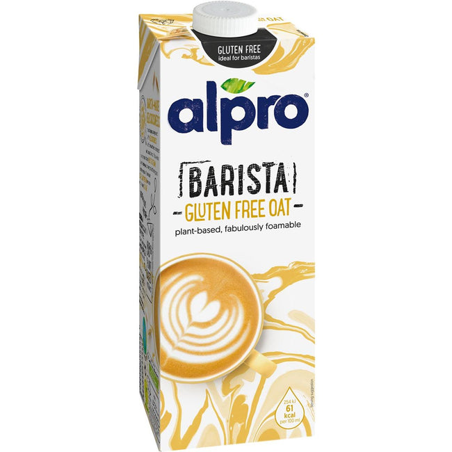 Alpro - Lait d'avoine végétal Barista, 1 l, paquet de 8