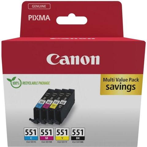 Canon-inkcartridge CLI-551, 300-500 pages, OEM 6509B016, 4 couleurs